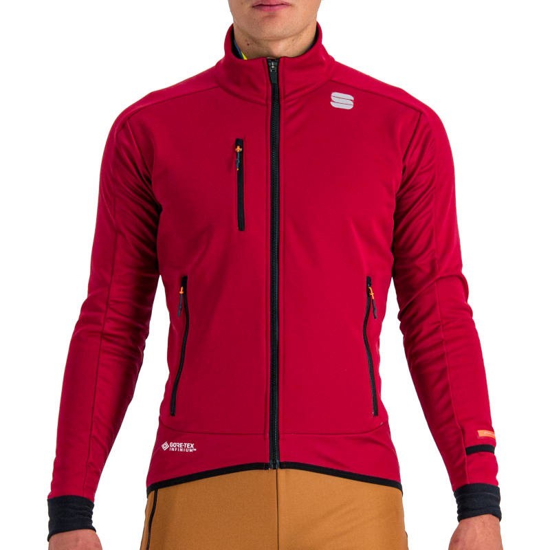 Warm Training jacka Sportful Apex WS Jacket röd rumba Warm Training jacka Sportful Apex WS Jacket röd rumba